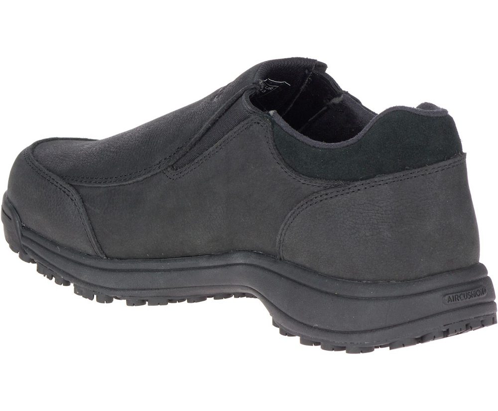 Merrell Slip Ons Black - Sutton Moc AC+ PRO - Mens 79WISXKML